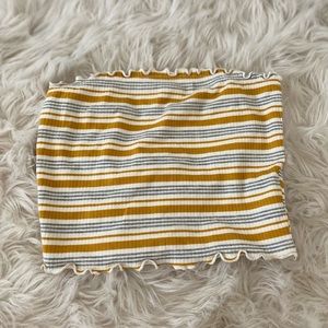 Sky & Sparrow • Yellow Striped Tube Top